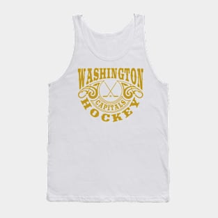 Vintage Retro Washington Capitals Hockey Tank Top